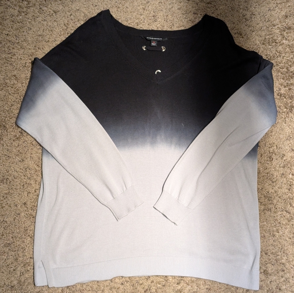 Grey & Black Ombre Long Sleeve